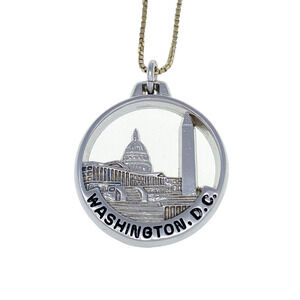 Washington DC Monument Capital | Pendant ONLY | Sterling Silver 925